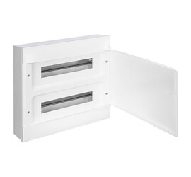 Щиток накл. Practibox S 36М (2х18), бел. дверь, с клеммами N+PE, IP40