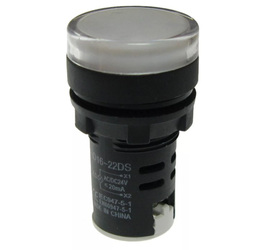 Индикатор ND16-22DS/4  белый  АС230В  (CHINT)