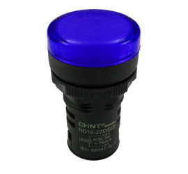 Индикатор ND16-22DS/4  синий  АС 400В  (CHINT)