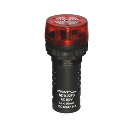 Сигнализатор звуковой ND16-22L Φ22 мм  красный АС/DC24В  (CHINT)