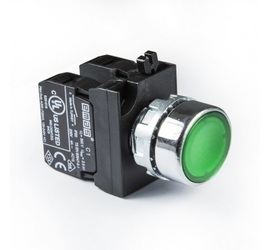 CP-DF -Y-IP65 Головка кнопки зеленая пластиковая c фиксацией