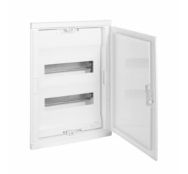 Щиток встр. Nedbox 24М (2х12+1) белая пласт.дверь, с клеммами N+PE, IP41
