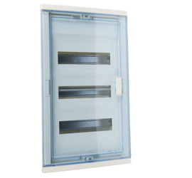 Щиток встр. Nedbox 36М (3х12+1) прозр. дверь, с клеммами N+PE, IP41