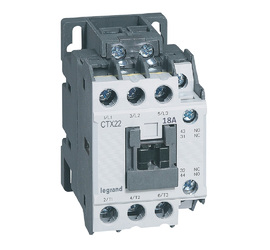 Контактор CTX3 22 3P 18A (AC-3), Uк=24VAC, 1NO+1NC всп.контакт