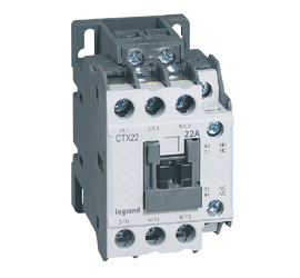 Контактор CTX3 22 3P 22A (AC-3), Uк=415VAC, 1NO+1NC всп.контакт
