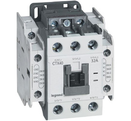 Контактор CTX3 40 3P 32A (AC-3), Uк=230VAC, 1NO+1NC всп.контакт