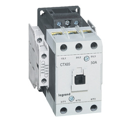 Контактор CTX3 65 3P 50A (AC-3), Uк=48VDC, 2NO+2NC всп.контакт