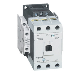Контактор CTX3 65 3P 65A (AC-3), Uк=24VDC, 2NO+2NC всп.контакт