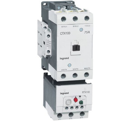 Контактор CTX3 100 3P 100A (AC-3), Uк=230VAC, 2NO+2NC всп.контакт
