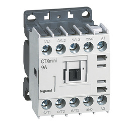 Контактор CTX3 Мини 3P 9A (AC-3), Uк=24VDC, 1NO всп.контакт