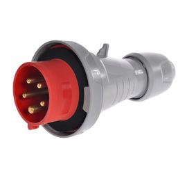 Вилка мобильная 3P+N+E IP67 16А 380V