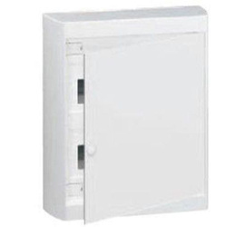 Щиток накл. Nedbox 24М (2х12+1) белая пласт.дверь, с клеммами N+PE, IP41