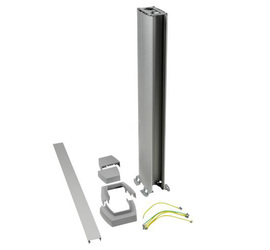 Snap-On мини-колонна алюминиевая с крышкой из алюминия, 2 секции, высота 0,68м, цвет алюминий