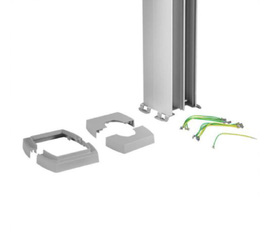Snap-On колонна алюминиевая с крышкой из алюминия 4 секции, высота 3,3м, цвет алюминий