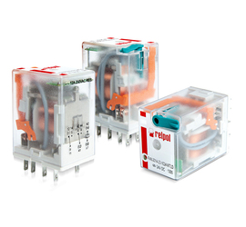 Реле R4N-2014-23-1024-WTLD 7А,4СО, 24VDC, мех.инд., тест- кнопка, светодиод, выпрям. диод