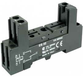Цоколь ES32 (GZ96) к реле RM96 на рейку DIN35